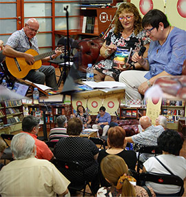 La librería Argot ofreció un evento contra la droga con música, poesía, rapsodas y una conferencia de Pilar Bellés