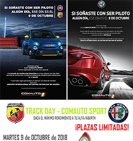 Comauto Sport organiza un evento especial para los usuarios de Abarth y Alfa Romeo
