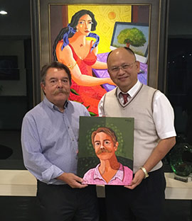 Primera exposición de Luis Bolumar en Asia