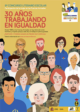 Carta a una Militar Española, concurso literario escolar