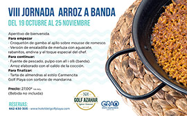 La Cafetería-Restaurante Golf Azahar en las Jornadas del arroz a banda