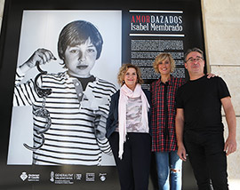 Exposición de Isabel Membrado en la fachada del Mercado Central de Castellón