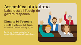 El Ayuntamiento de Castellón insta a participar en la Asamblea Ciudadana