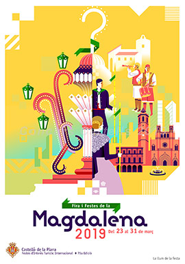 La llum de la festa, cartel anunciador de la Magdalena 2019