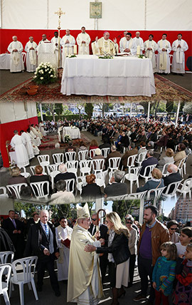 Acto religioso en el Día de Todos los Santos en Castellón
