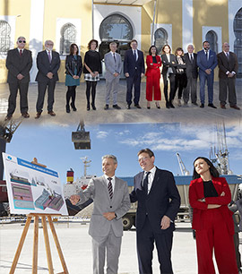 Ximo Puig visita el muelle de la Cerámica y destaca el papel de PortCastelló