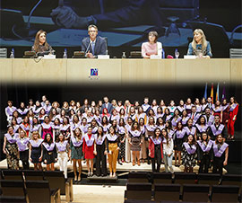 Acto de graduación de alumnos del Grado en Psicología de la UJI