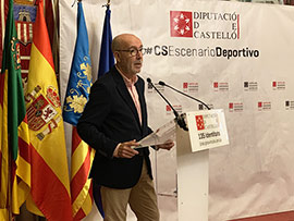 El diputado provincial de deportes, Luís Martínez, anima a todo Castellón a presenciar el mejor tenis mundial