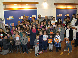 Julia Guallart, Lucía Navarro y Balma Claros, ganadores del concurso de postales navideñas de la Autoridad Portuaria de Castellón