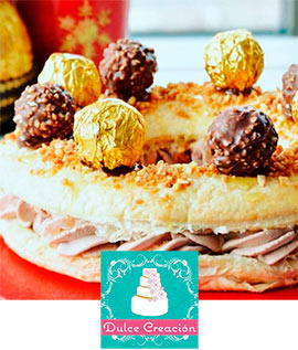 Un roscón de reyes diferente, un roscón de reyes artesanal de Dulce Creación