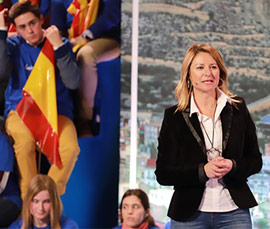 Begoña Carrasco, candidata del Partido Popular al Ayuntamiento de Castellón