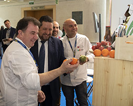 Los productos de Castelló Ruta de Sabor en Madrid Fusión con su embajador Martín Berasategui