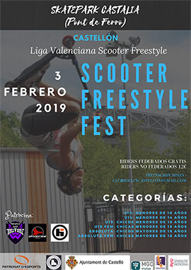 Liga Valenciana Scooter Freestyle, en el skatepark de Pont de Ferro de Castellón