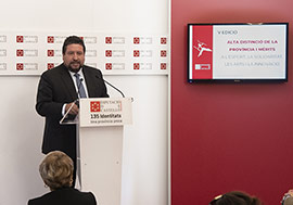 La Cámara de Comercio de Castellón premiada con la Alta Distinción de la Provincia