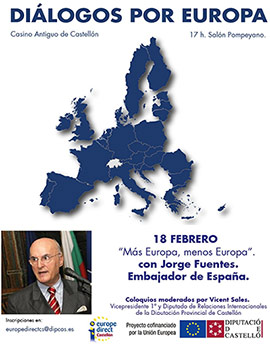 Diálogos por Europa con Jorge Fuentes, en el Real Casino Antiguo de Castellón