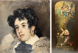 Se restauran los cuadros ´Rostro de Mujer´ y ´Magdalena´