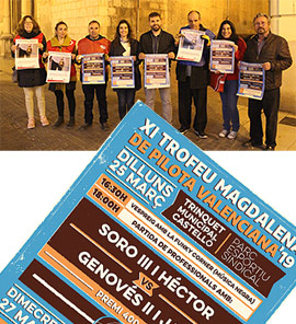 Trofeo Magdalena de pilota valenciana en el trinquet de Castelló
