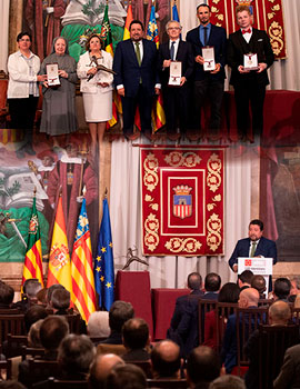 Acto de entrega de la Alta Distinción de la Diputación en el Día de la Provincia de Castellón