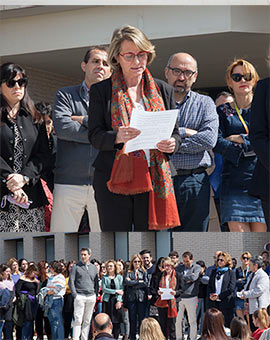 Concentración silenciosa en la UJI por la última víctima de la violencia machista