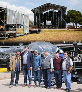 Visita a las instalaciones del SanSan Festival en Benicàssim