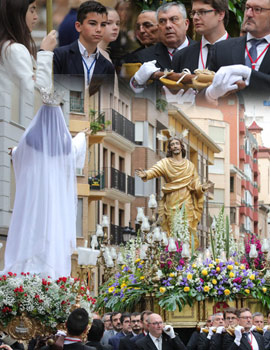 Procesión del Encuentro de Semana Santa en Castellón