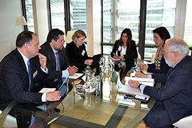 Moliner defiende en Bruselas medidas para bajar los costes energéticos y mantener los puestos de trabajo del sector cerámico