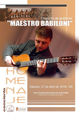 Concierto en memoria del guitarrista Manuel Babiloni
