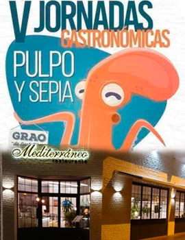 Propuesta gastronómica del Restaurante Mediterraneo en las Jornadas del Pulpo y la Sepia