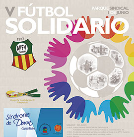 Fútbol solidario de la APFV a favor de Síndrome de Down Castellón