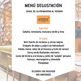 Menús de junio en ATAULA Gastrobar