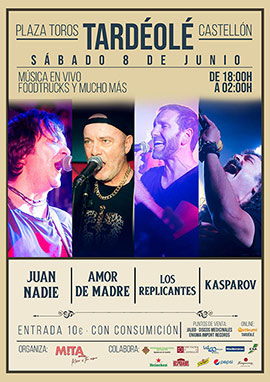 Tardéolé, música en vivo, foodtracks y mucho más, el sábado 8 de junio