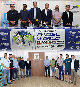 Presentación del mundial de menores de pádel en el Hotel del Golf Playa