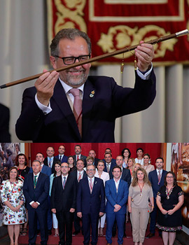 Acto de toma de posesión de la corporación provincial y José Martí como nuevo presidente de la Diputación de Castellón