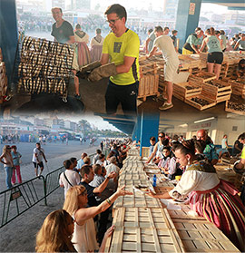 Tradicional torrà de la sardina del Grao de Castelló