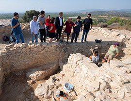 Excavaciones en el yacimiento ibérico del Puig de la Misericordia de Vinaròs