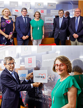La empresa VIDRES S.A. se incorpora al Patronato de la Fundación Universitat Jaume I-Empresa