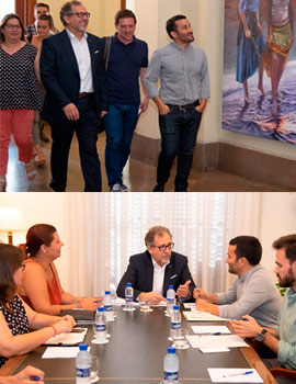 Reunión de trabajo del presidente Martí y el conseller Marzà en Castelló