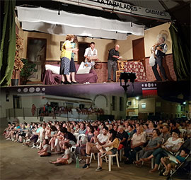 El tardeo flamenco y el teatro valenciano triunfan en las Fiestas de Agosto de Cabanes