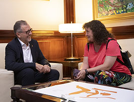 El presidente de la Diputación de Castellón refuerza su compromiso con los pueblos con menos recursos tras reunirse con la alcaldesa de Castell de Cabres