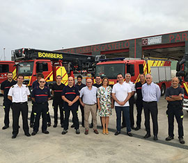 El parque de bomberos del Baix Maestrat presta asistencia a 14 municipios de Castelló