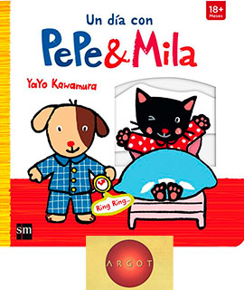 Los personajes ´´Pepe y Mila´´ en la librería Argot