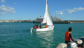 El equipo A del Colegio Illes Columbretes de Burriana, lidera la clasificación de los Jocs Esportius de Vela en Castellón