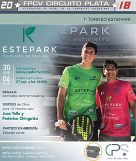 Próximo I Torneo Estepark de Pádel en Castellón