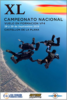 XL Campeonato Nacional de Paracaidismo en el Aeródromo de Castelló