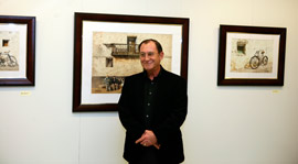 Exposición de acuarelas de Luis Fabra en la Sala Bancaja Hucha