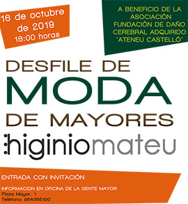 Próximo desfile solidario para mayores de Higinio Mateu