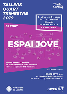 Castelló amplía la oferta del Casal Jove con talleres de fotografía y de circo