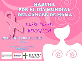 VI Marcha Solidaria del Día Mundial contra el Cáncer de Mama el domingo 20 en Benicàssim