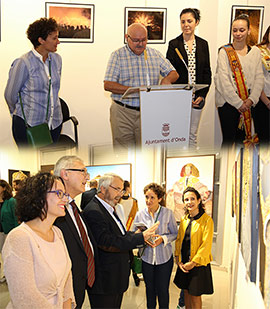 Onda inaugura tres exposiciones culturales en las que se muestran fotografías, cuadros y artículos de coleccionista