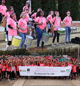 30.000 euros donados a la investigación contra el cáncer de mama en la marcha realizada en Castellón